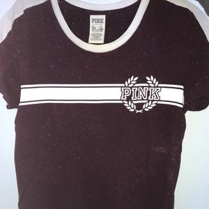 Pink//Victoria's Secret maroon tee👍🏼👍🏼